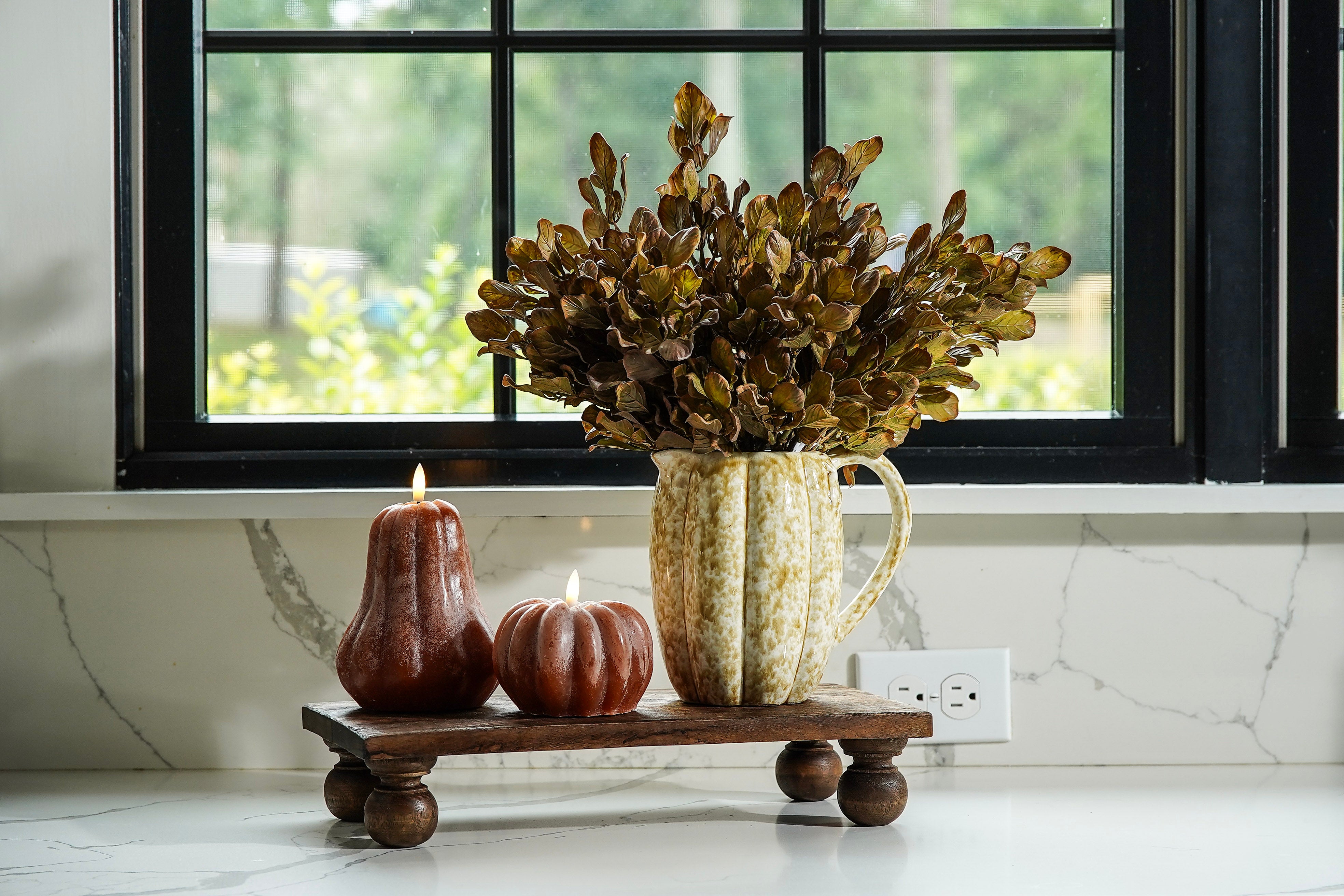 Evelyn Stoneware Pumpkin Pitcher