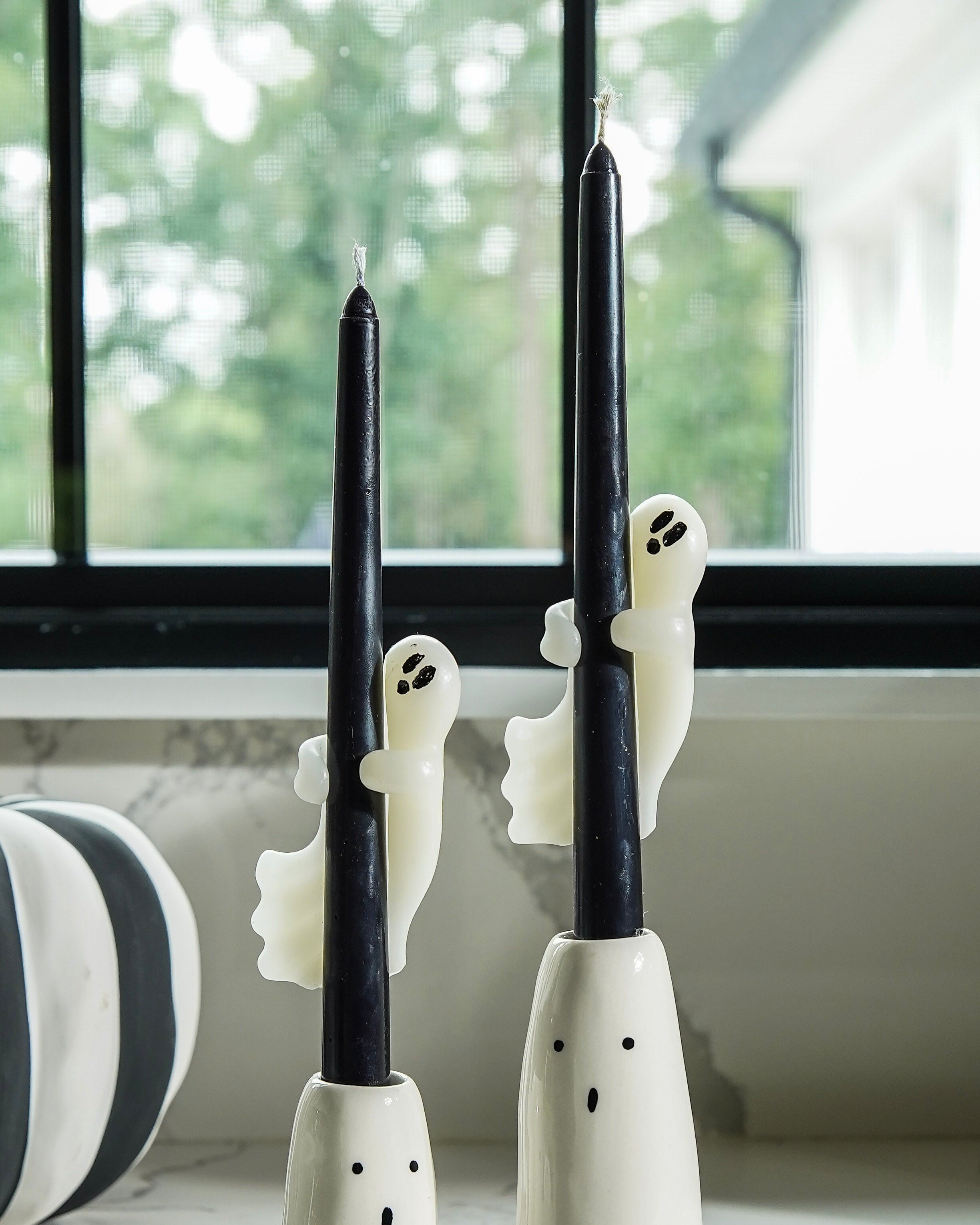 Unscented Ghost Taper Candle Set