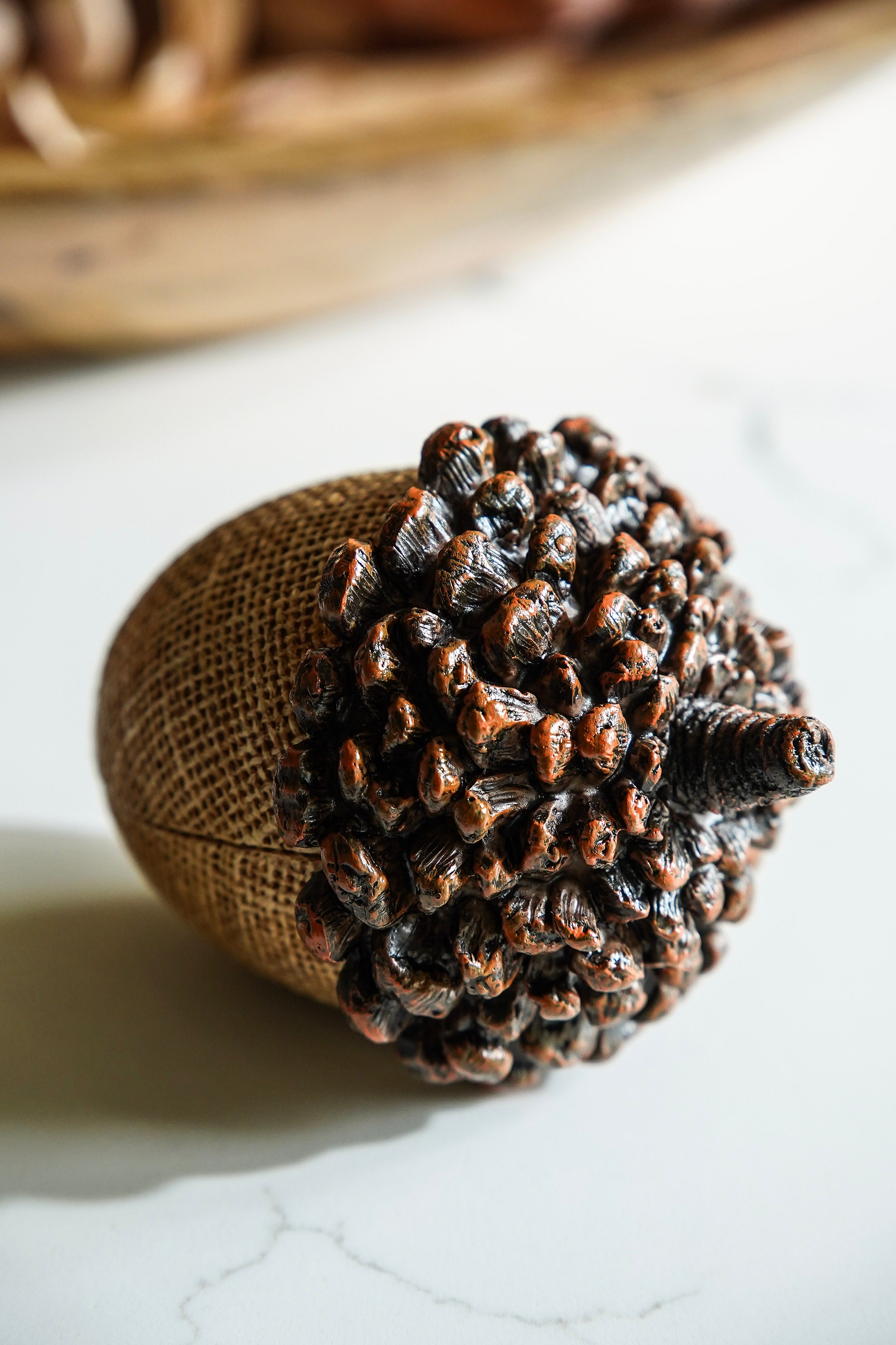 Large Resin Decorative Acorn