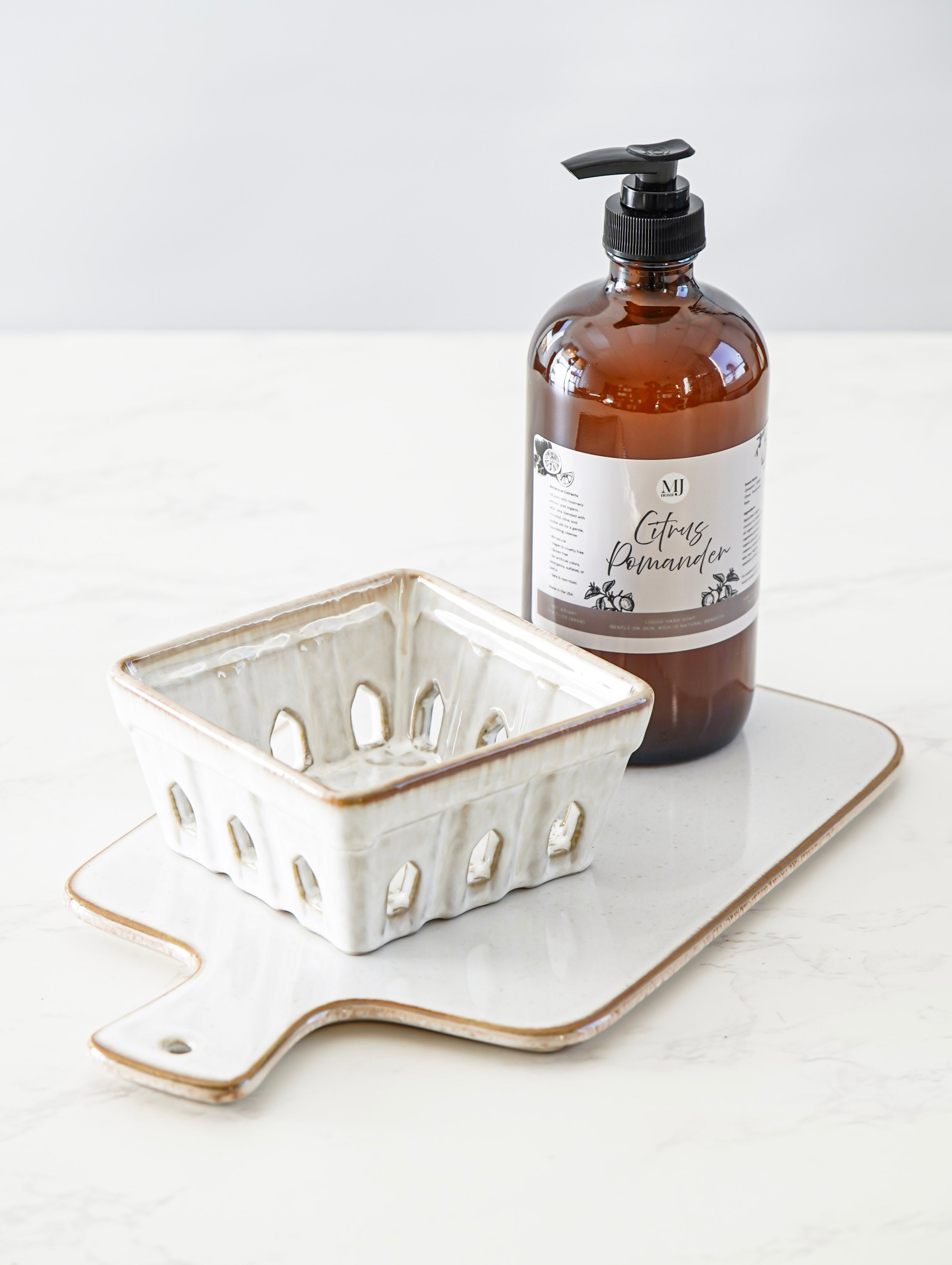 Ivory Ceramic Cheese Tray