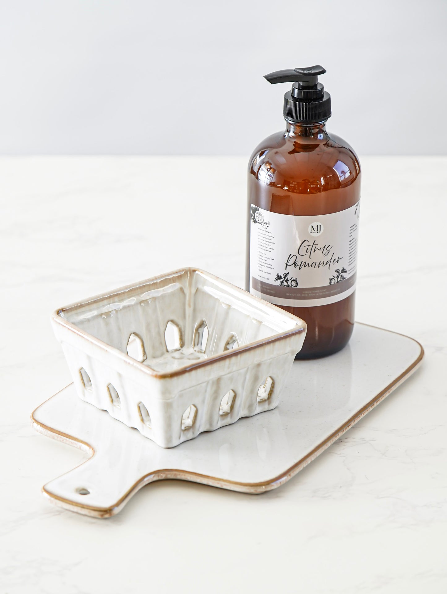 Ivory Ceramic Cheese Tray