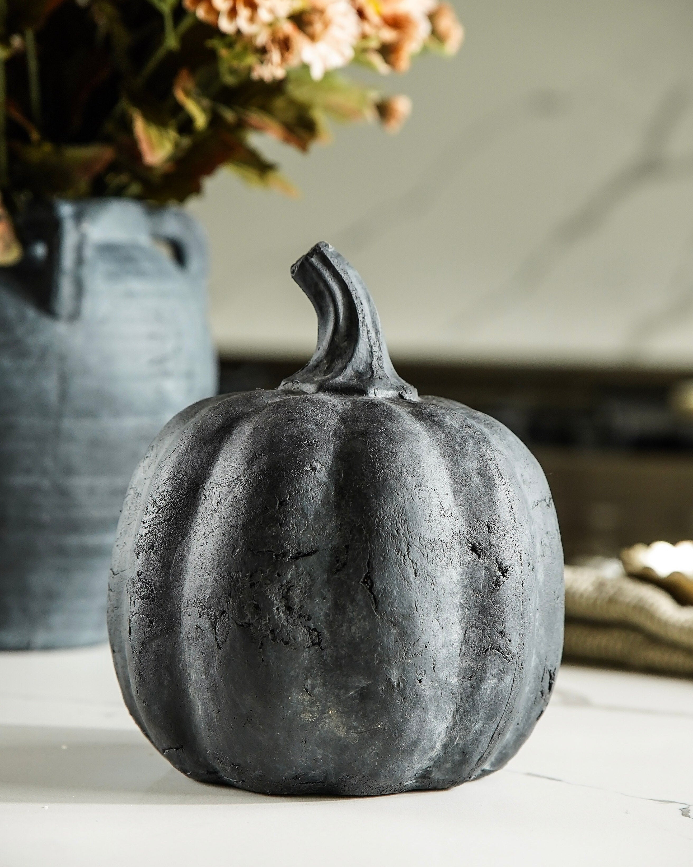 Black Terracotta Pumpkin