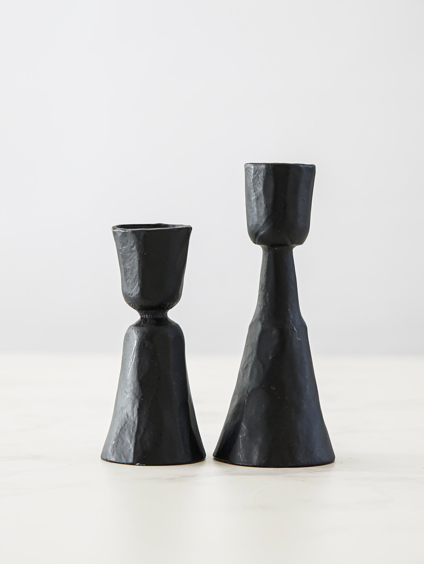 Black Taper Candle Holder | Set of 2