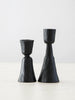 Black Taper Candle Holder | Set of 2
