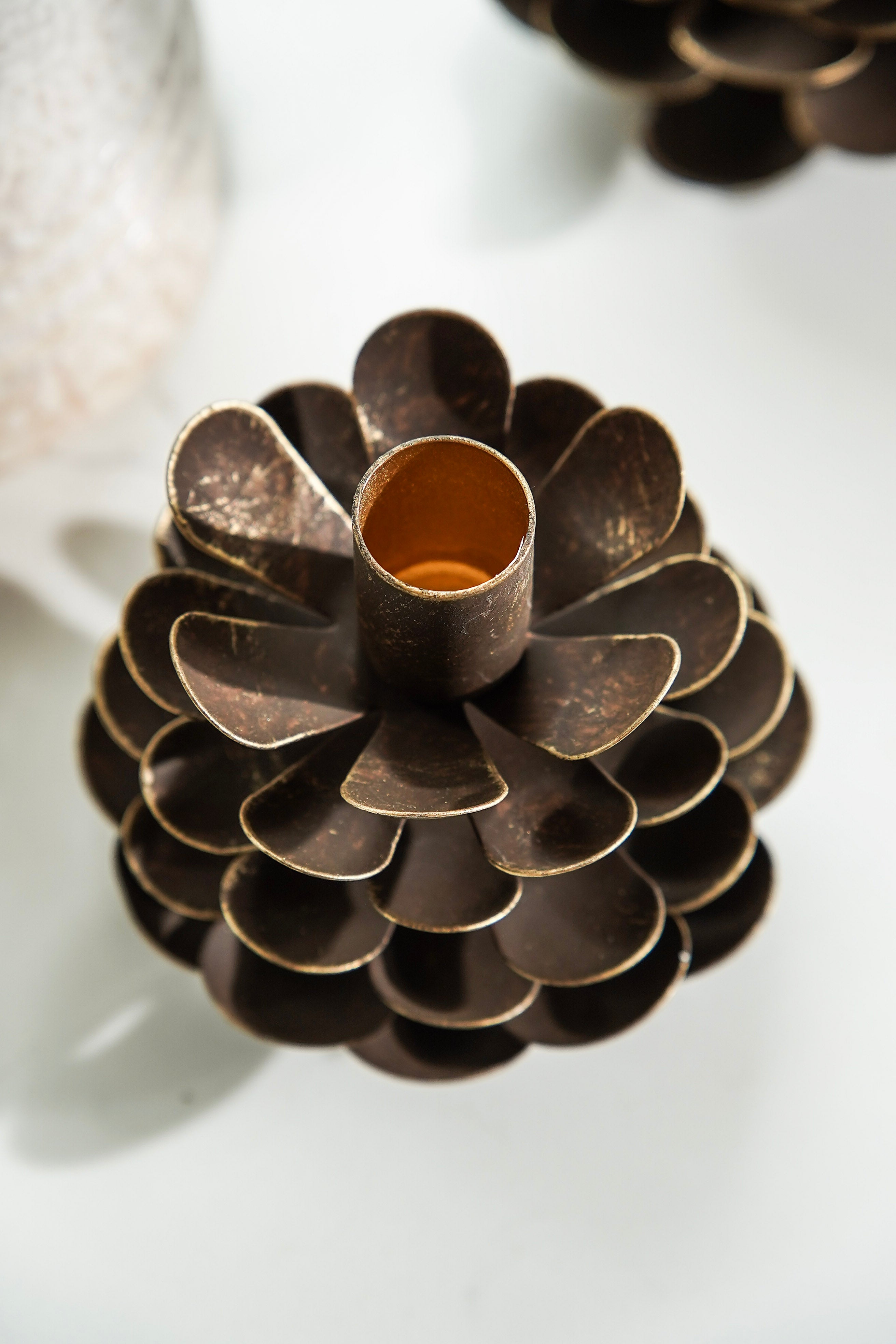 Pinecone Candle Holder