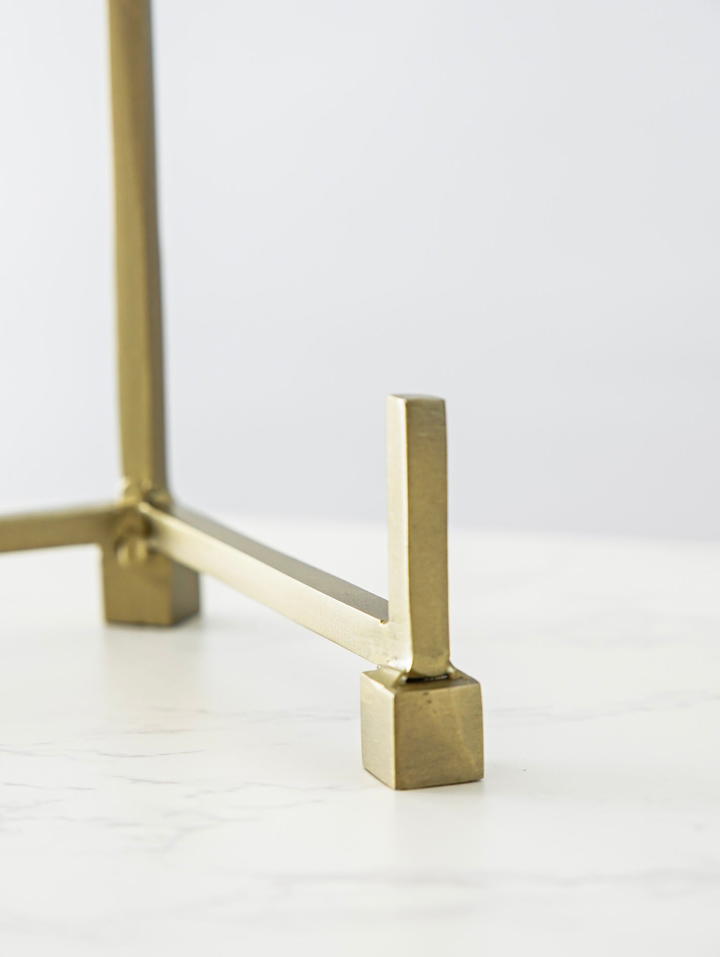 Antique Brass Square Foot Easel