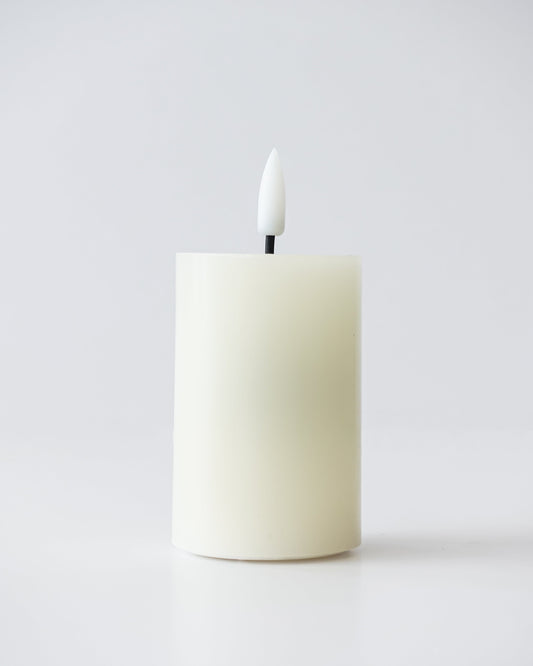 Ivory Flameless Small Pillar | 2"x3"