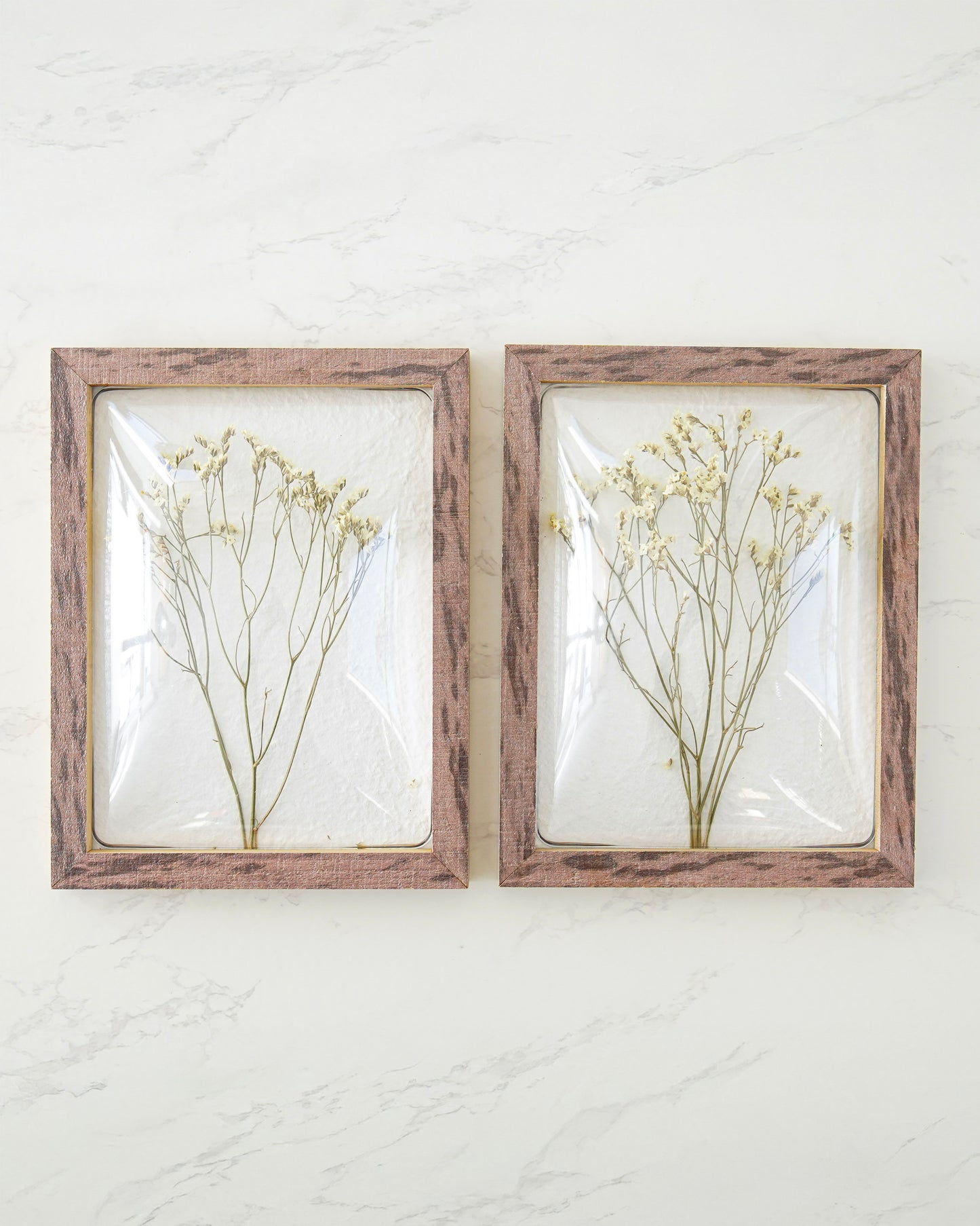 Dried Babies Breath Wall Art Set
