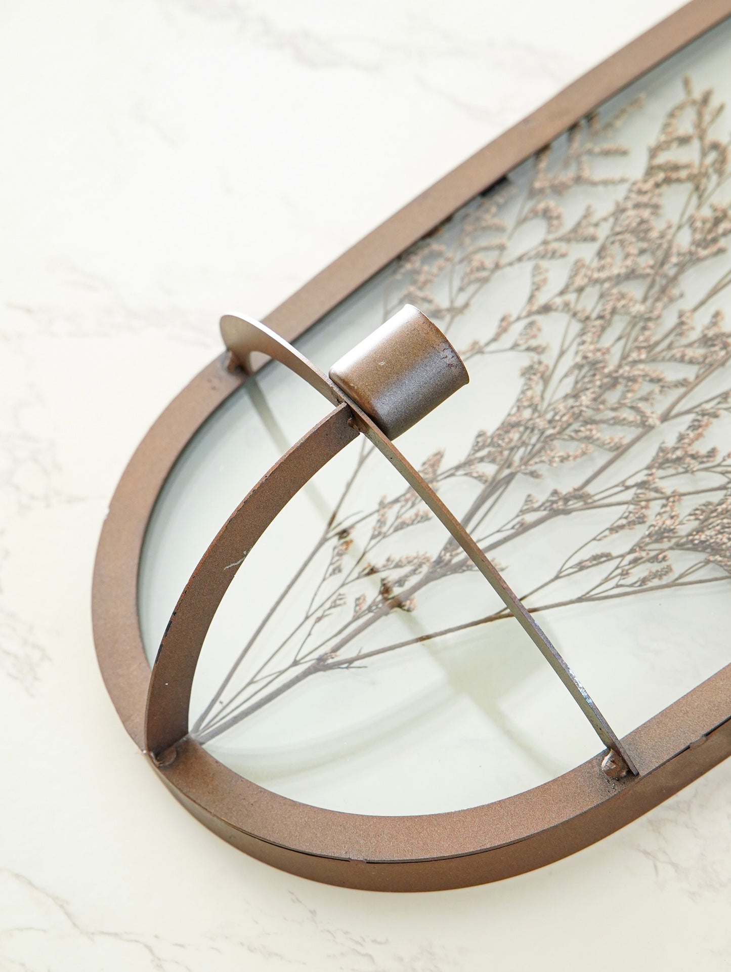 Dried Floral Hanging Taper Candle Holder | Set of 2