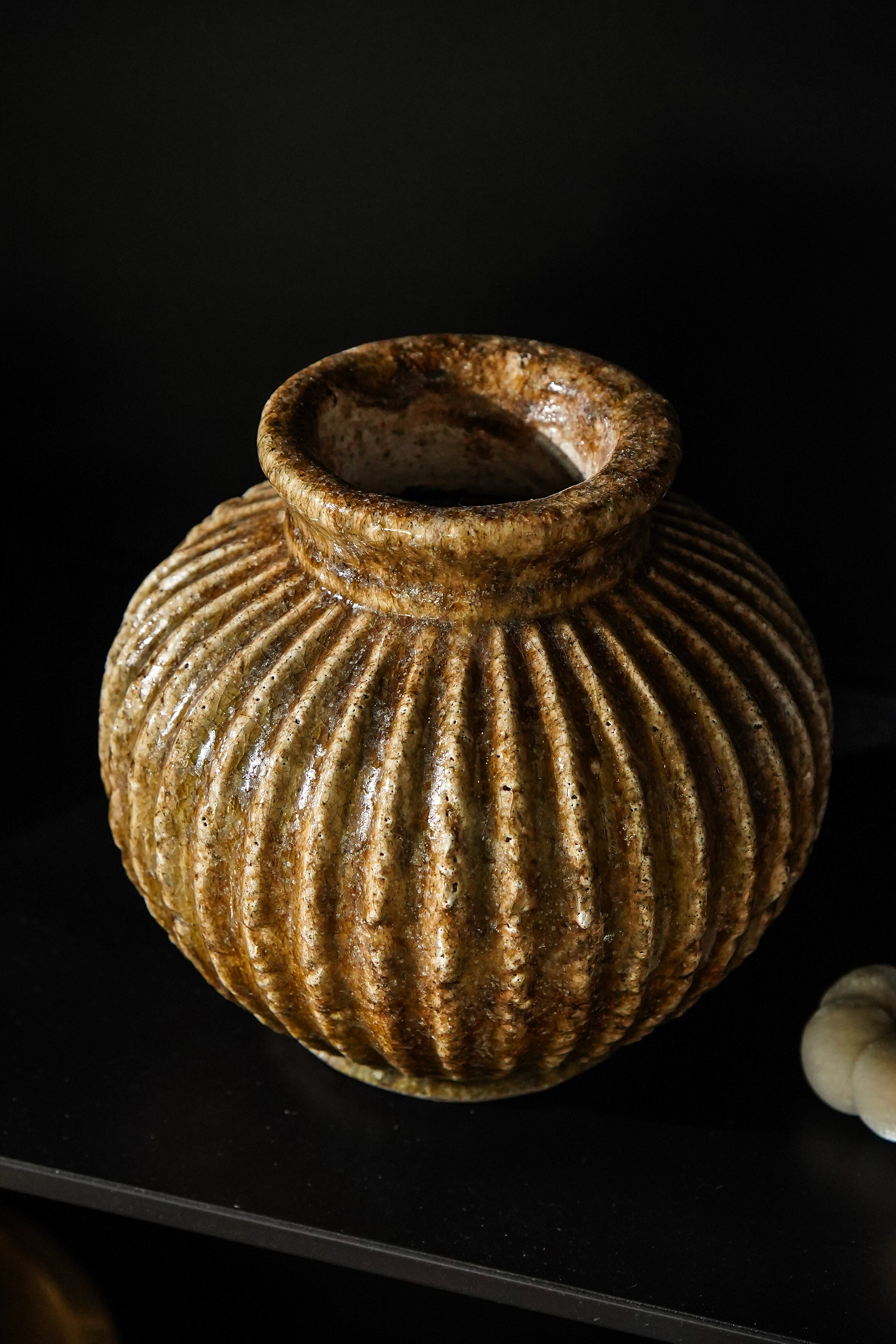 Brown Aged Terracotta Vase