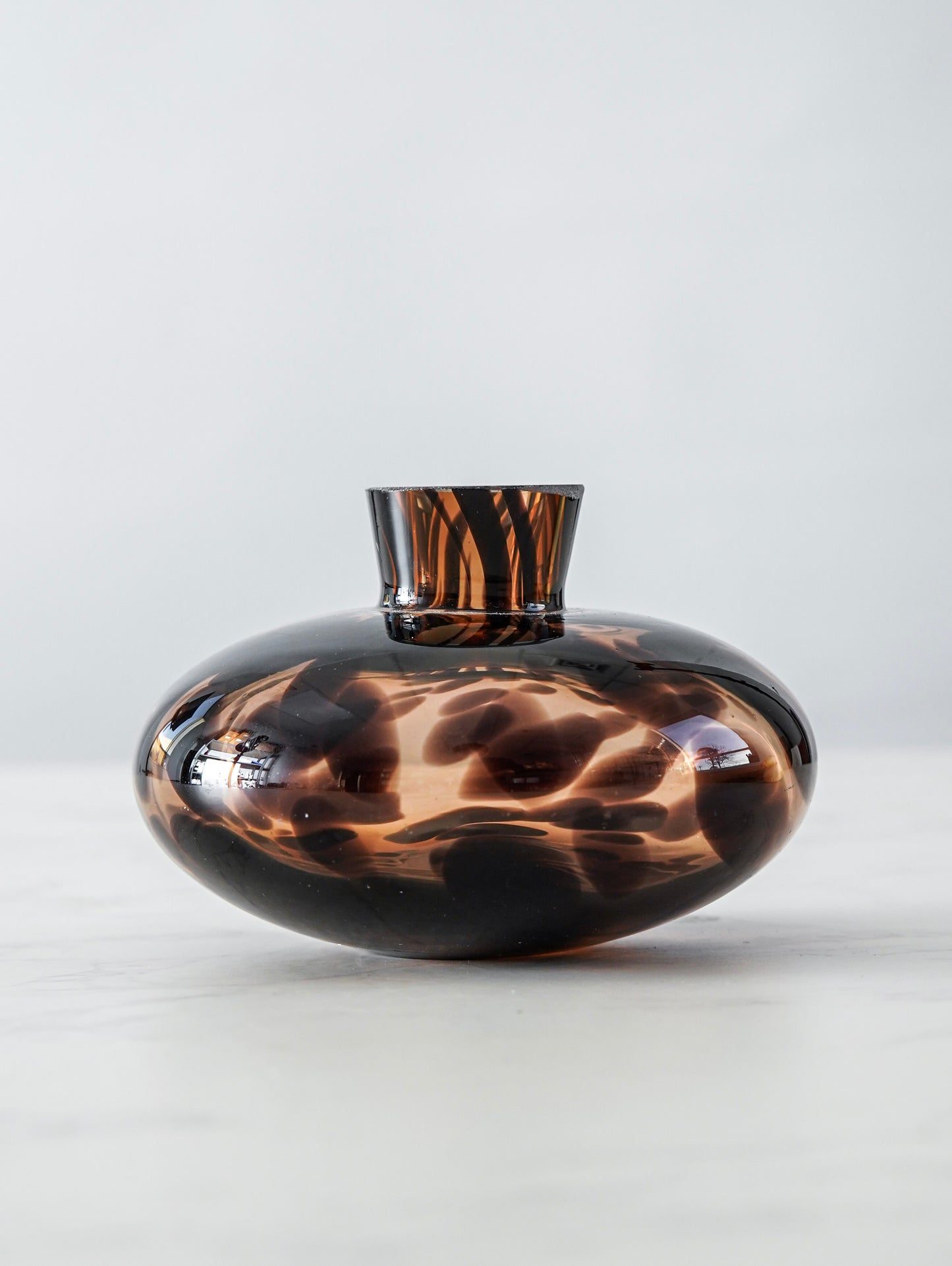 Small Brown Speckled Vase