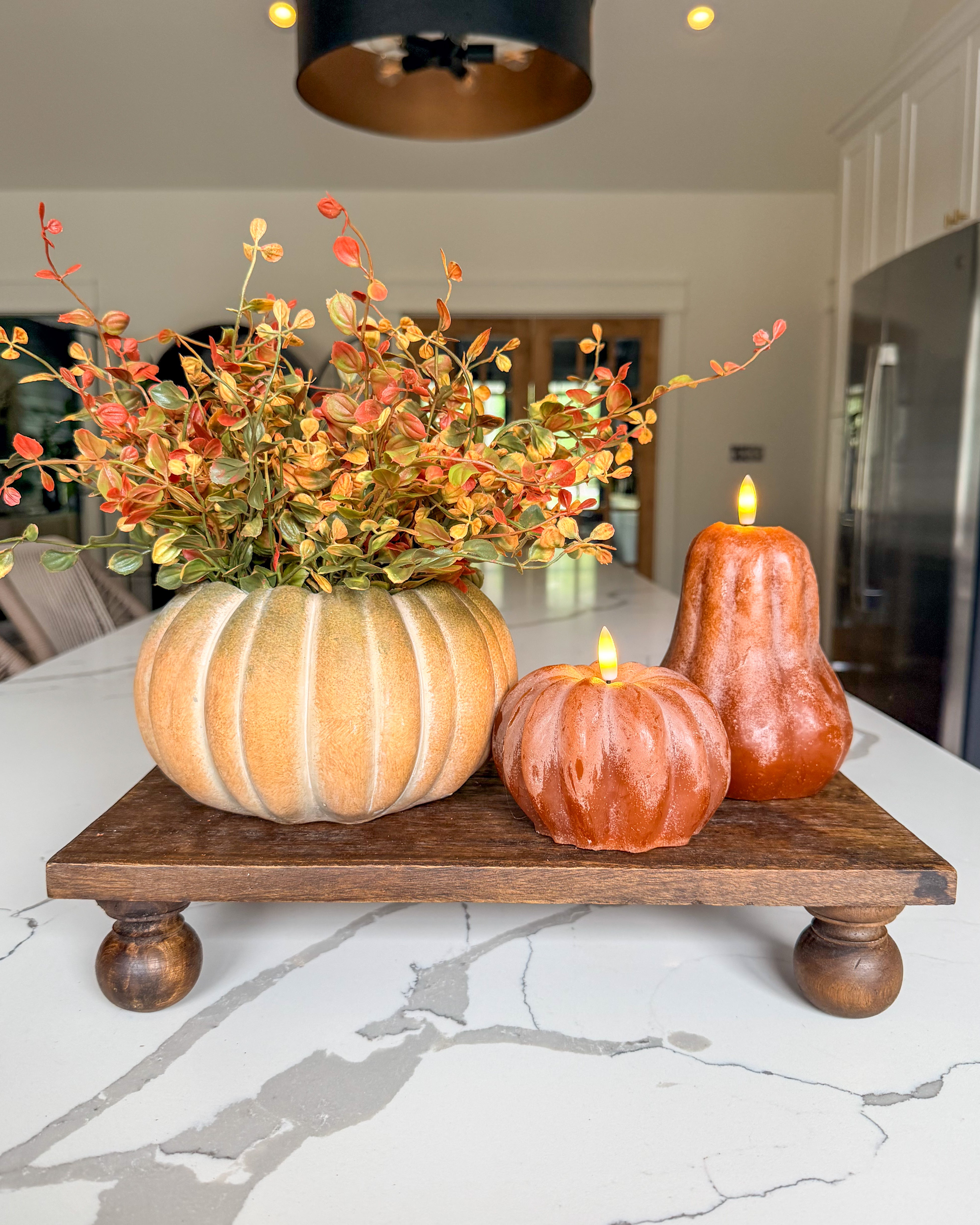 Pumpkin Cement Planter