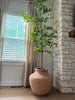 Charlie Oversized Clay-Style Vase | Round Decorative Pot
