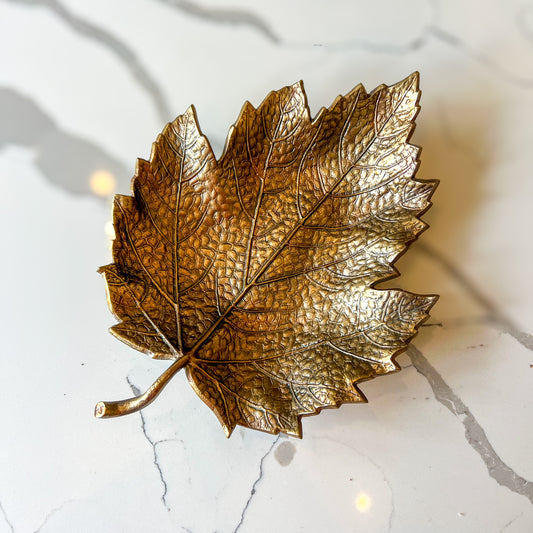 Antique Gold Leaf Tray