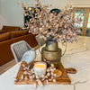 Brown Eucalyptus Stem | Whitewashed Faux Fall Floral Branch