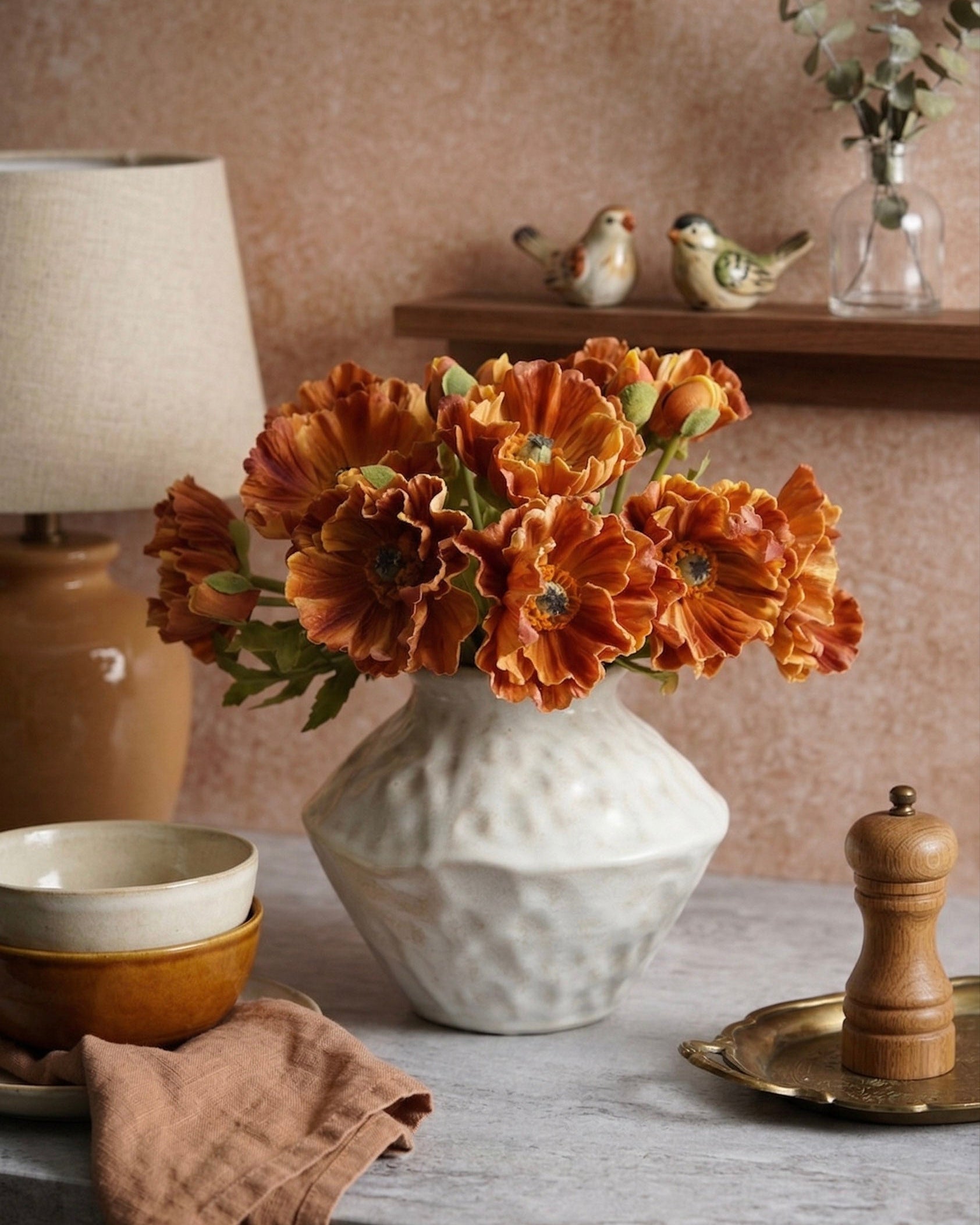 Verona Ceramic Dimple Vase