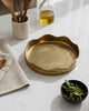 Gold Iron Scalloped Tray