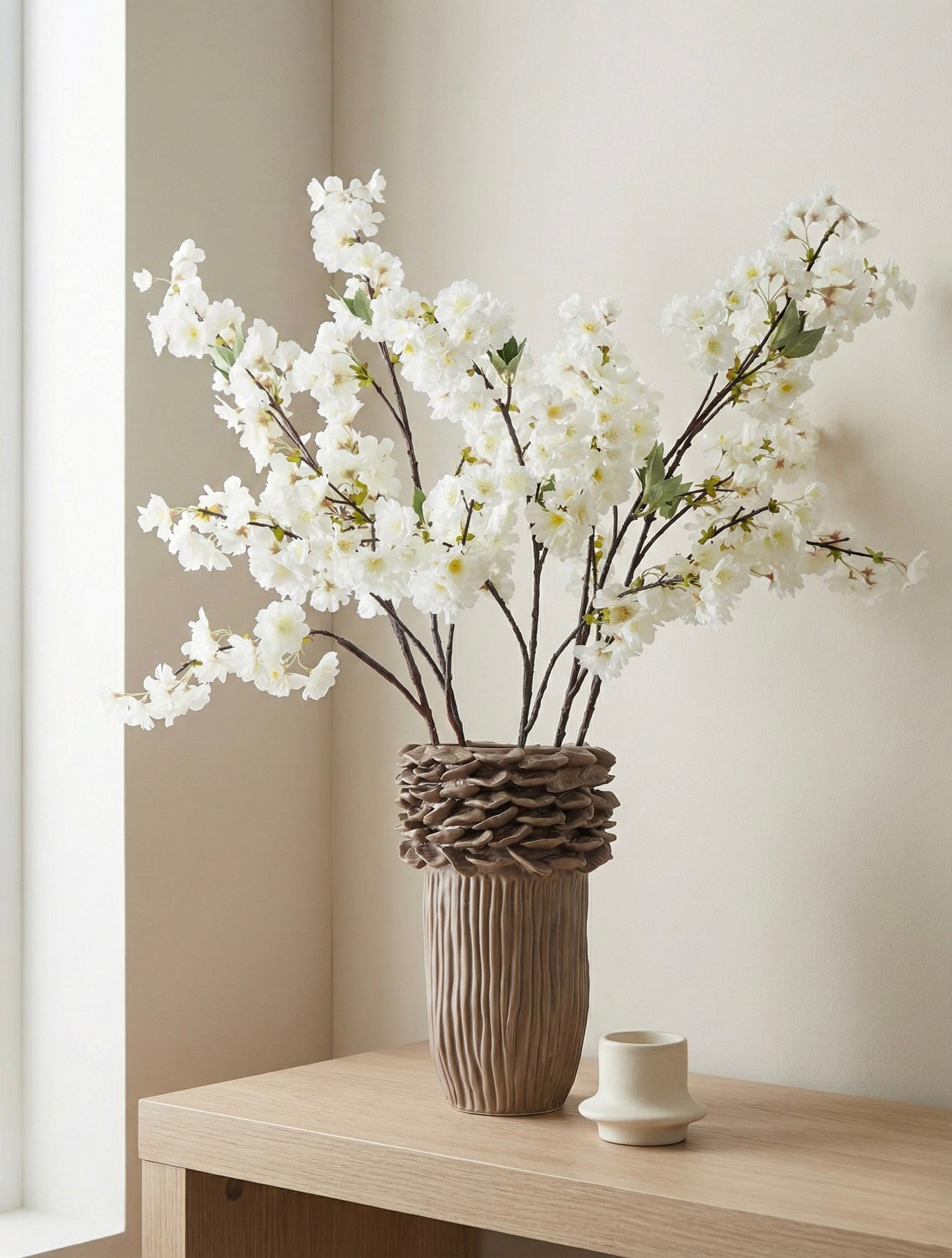 White Cherry Blossom Spray