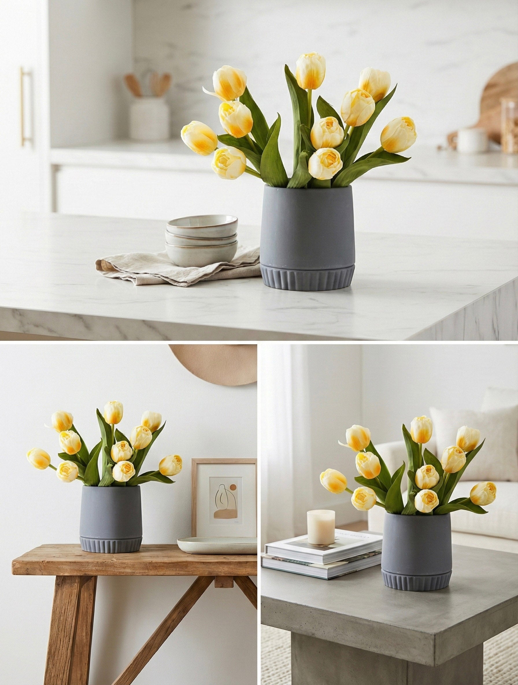 Everette Ceramic Pot with Saucer
