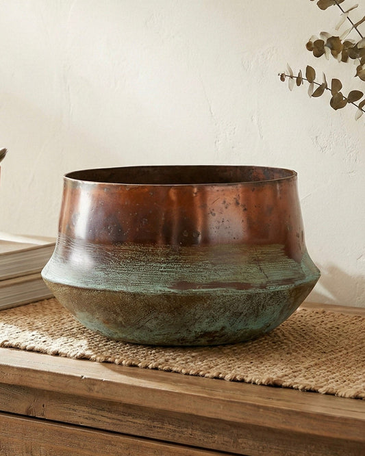 Copper Patina Pot | Large