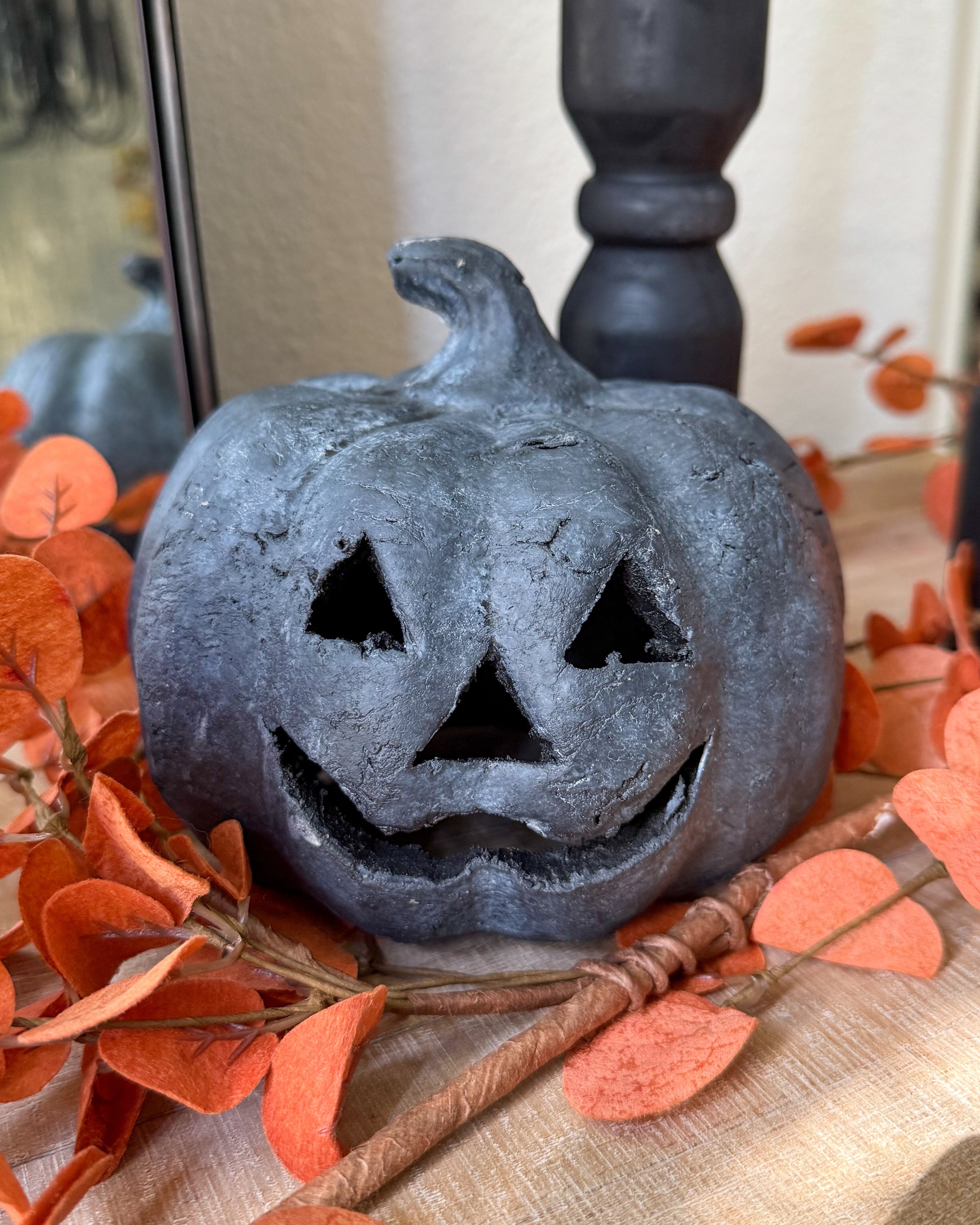 Small Black Jack-O-Lantern Pumpkin