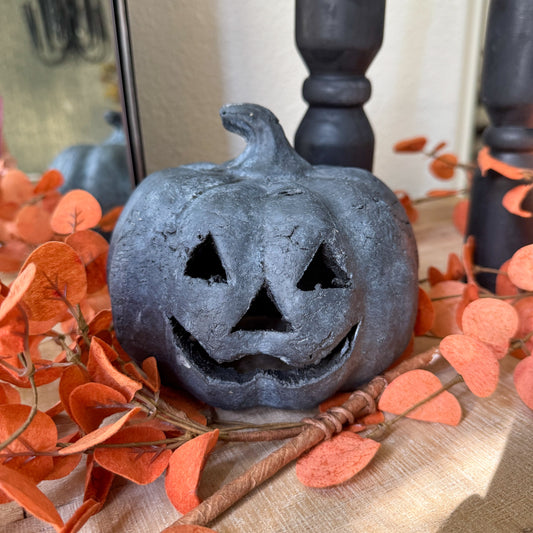 Small Black Jack-O-Lantern Pumpkin