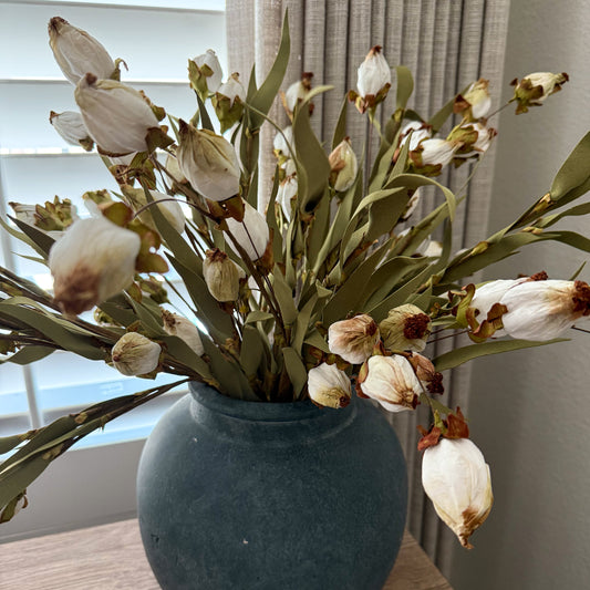 Lantern Bud Layering Stem | Cream Faux Fall Floral