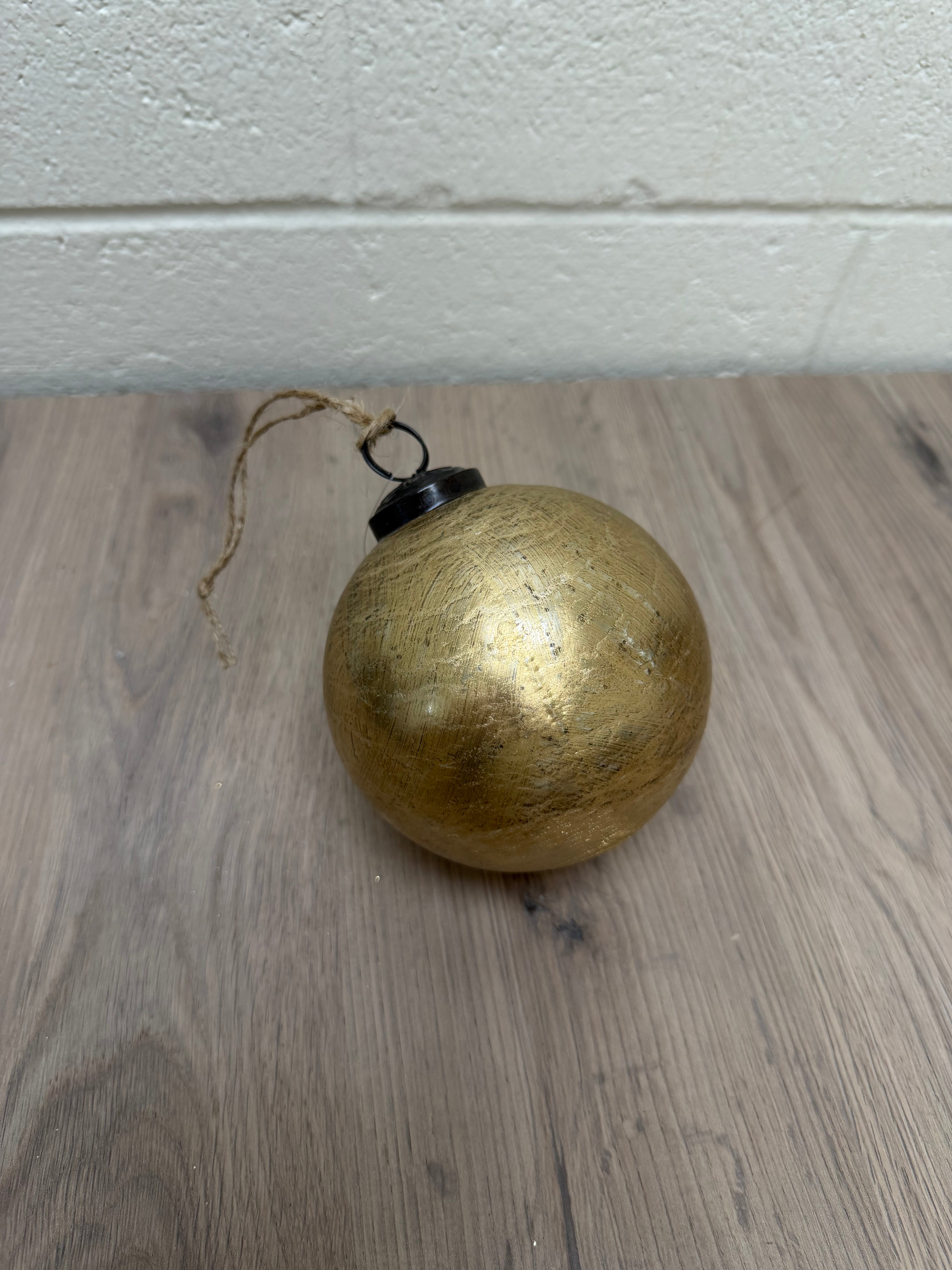 Gold Foil Glass Ornament | Scratch & Dent