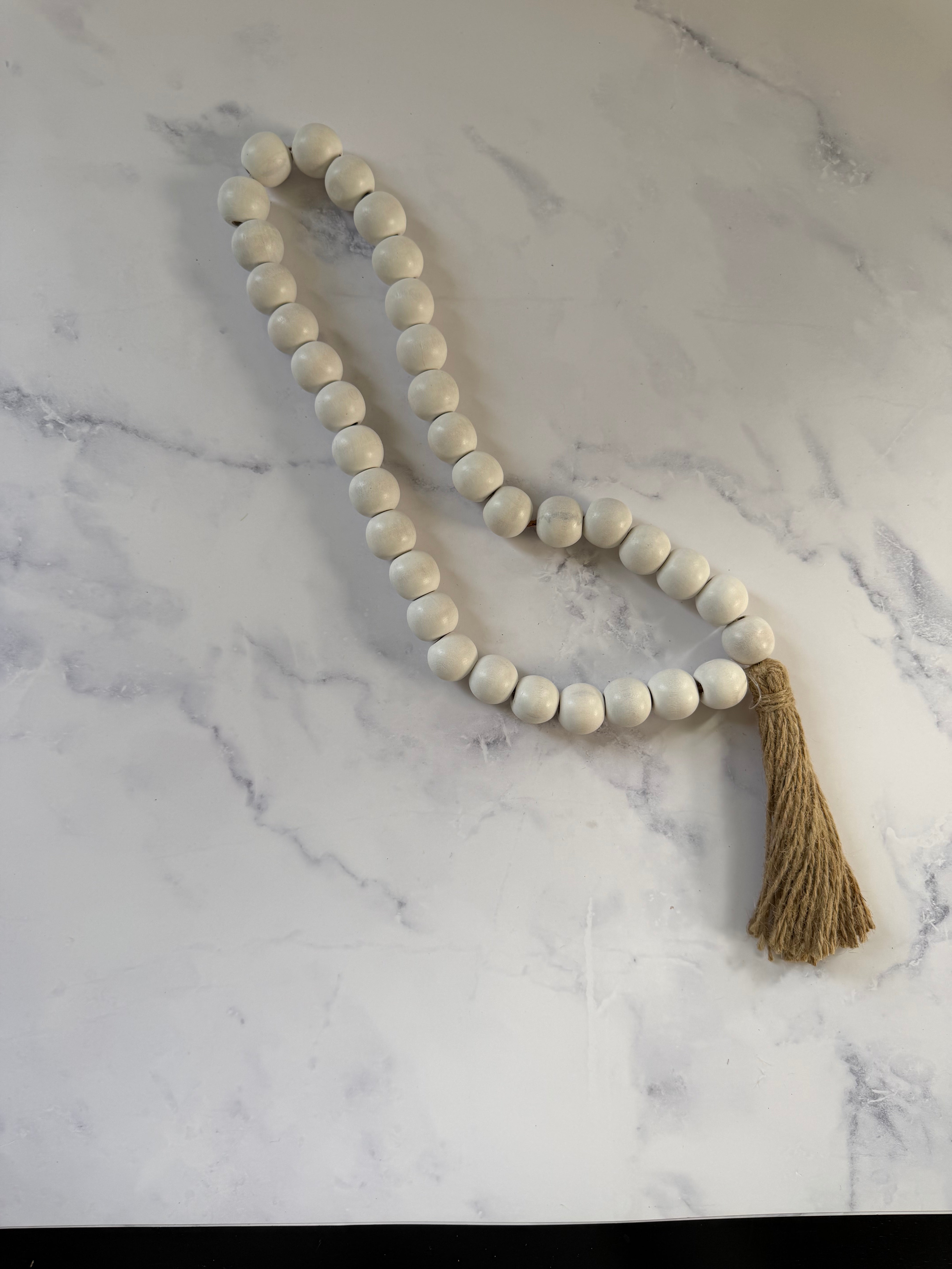 White Bead Garland