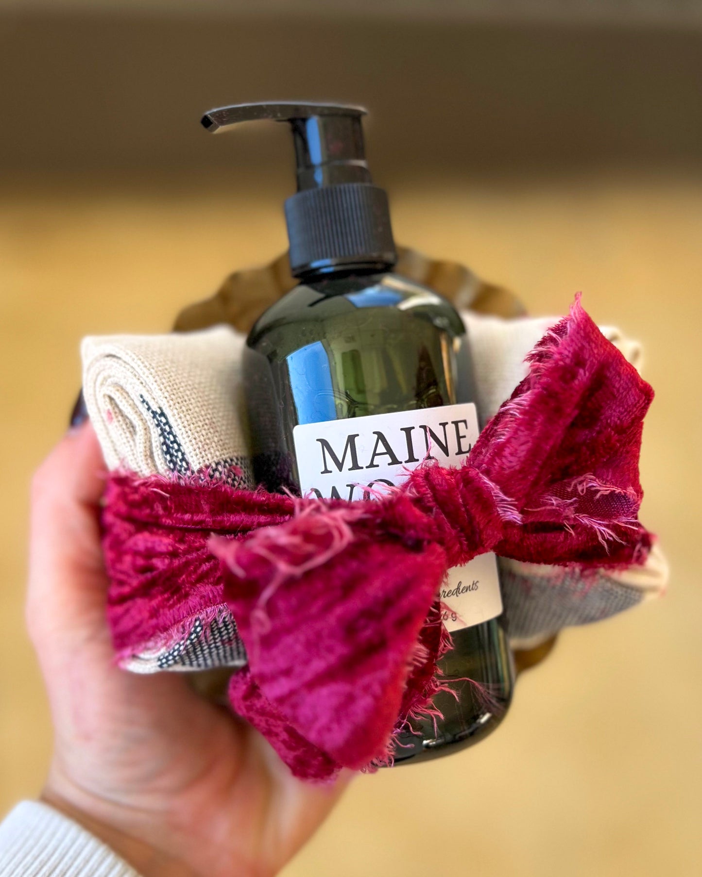 Organic Hand Soap Gold Dish Gift Bundle