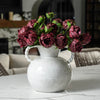 Twisted Handle Stoneware Vase