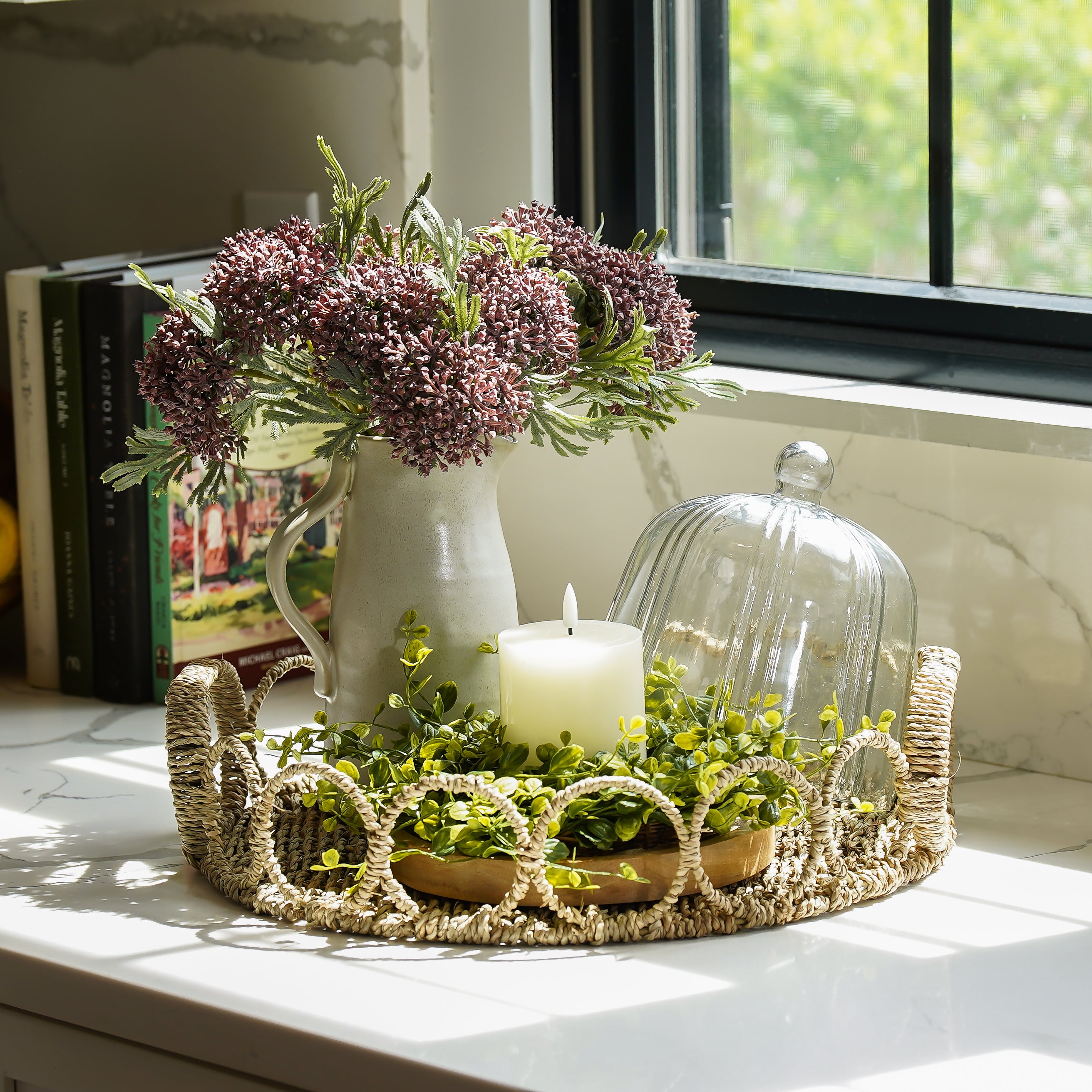 Ivory Flameless Pillar Candles