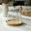 Capella Glass Cloche with Wood Base