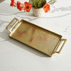 Brushed Gold Aluminum Tray
