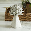Faux Stone Artichoke Finials