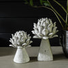 Faux Stone Artichoke Finials
