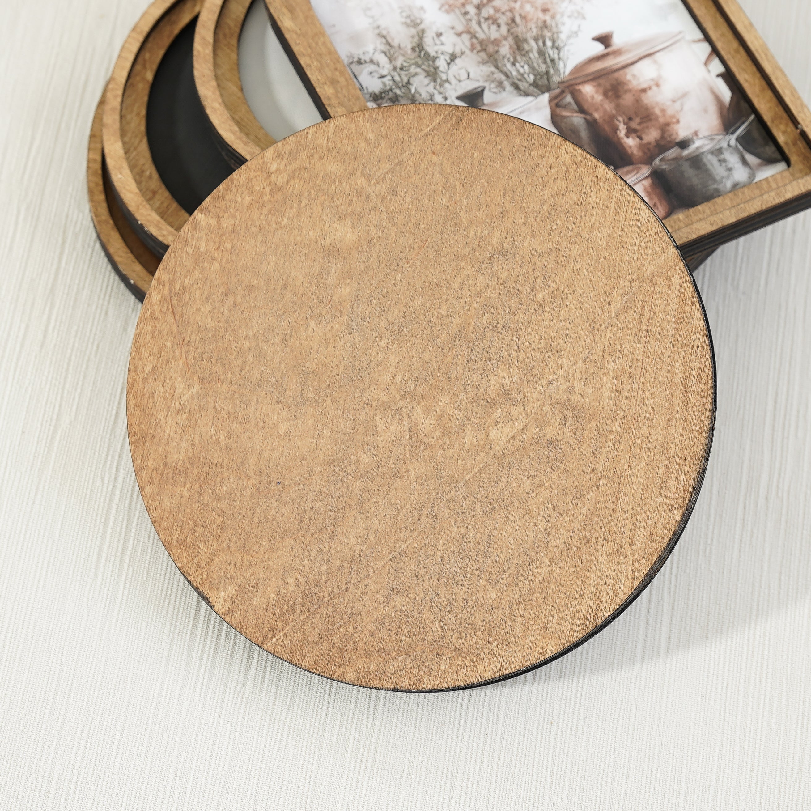 Magnolia Round Framed Wall Decor | Made in USA