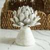 Faux Stone Artichoke Finials