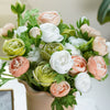 Real Touch Ranunculus Bunch | Light Peach