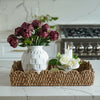 Glass Flameless White Candles
