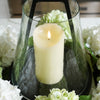 Flameless Melted Ivory Pillar Candle