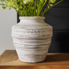 Evelyn Whitewash Vase