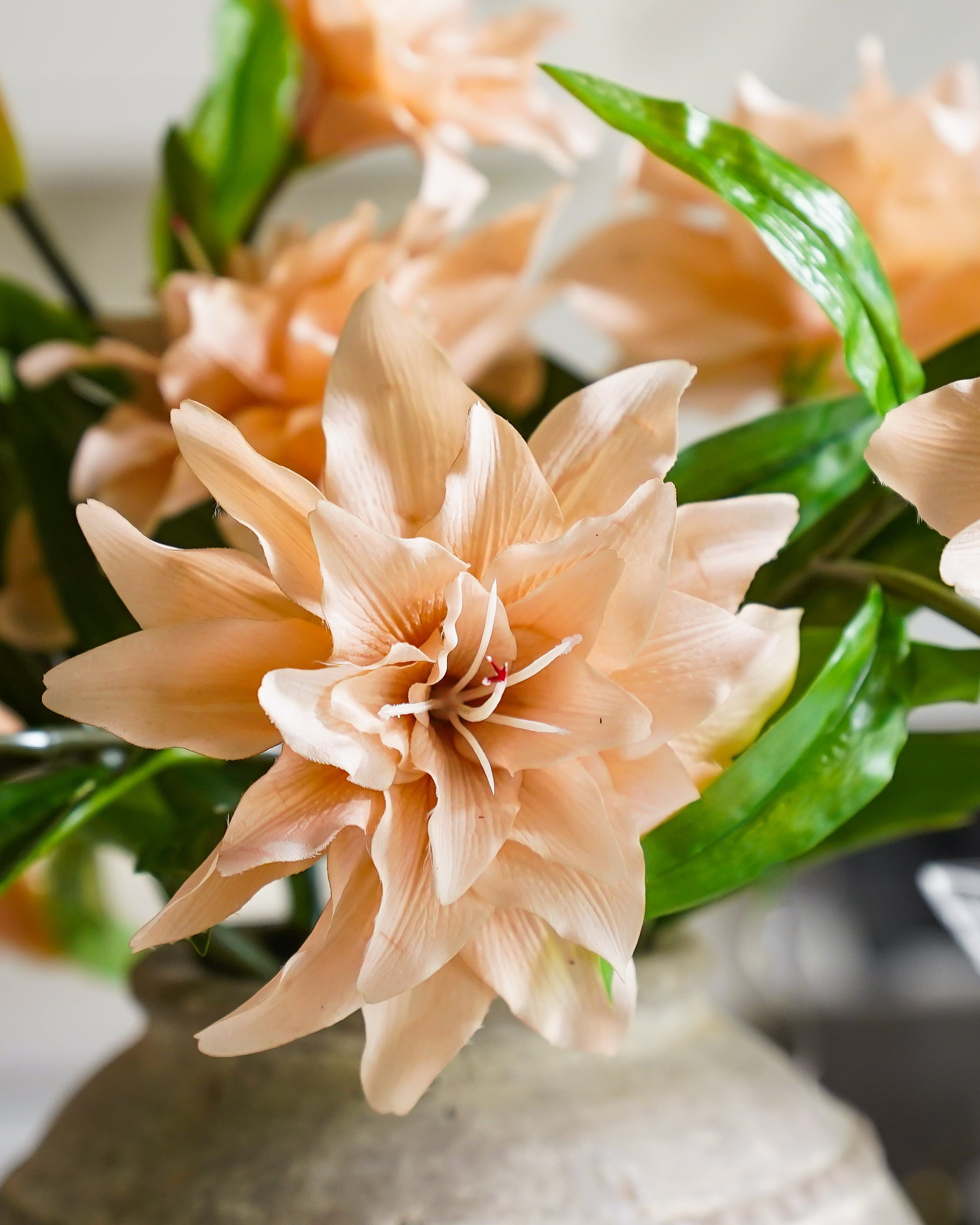 Real Touch Lily Stem | Latte