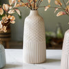 Sadie Debossed Stoneware Vase
