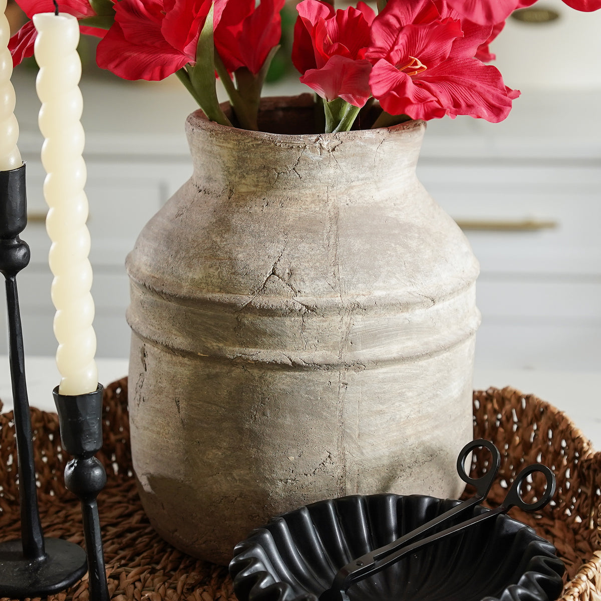 Ava Whitewash Vase