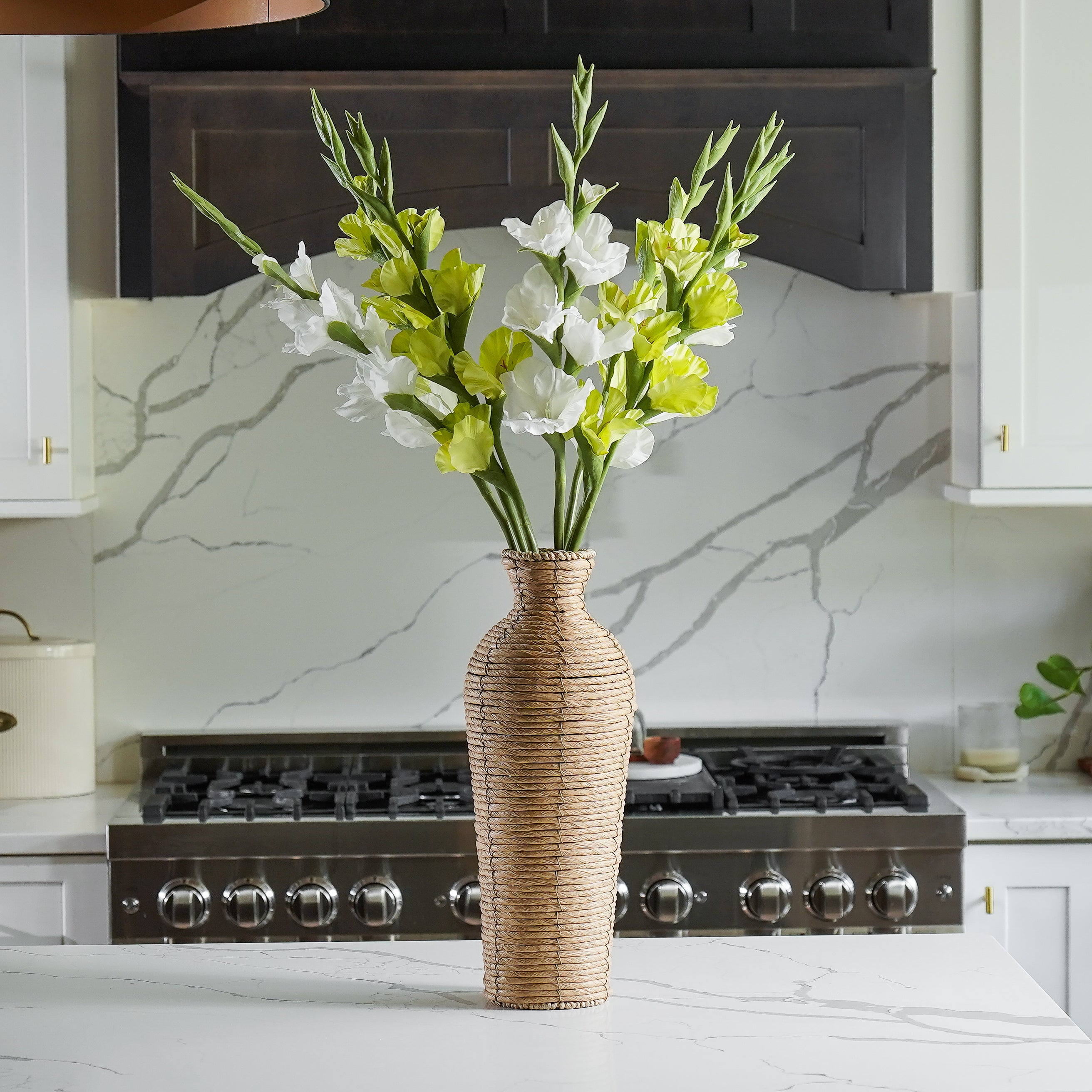 Real Touch Gladiolus Stem | White