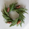 Rustic Pinecone and Cedar Candle Ring