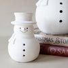 Layered Ivory Terracotta Snowman | Small