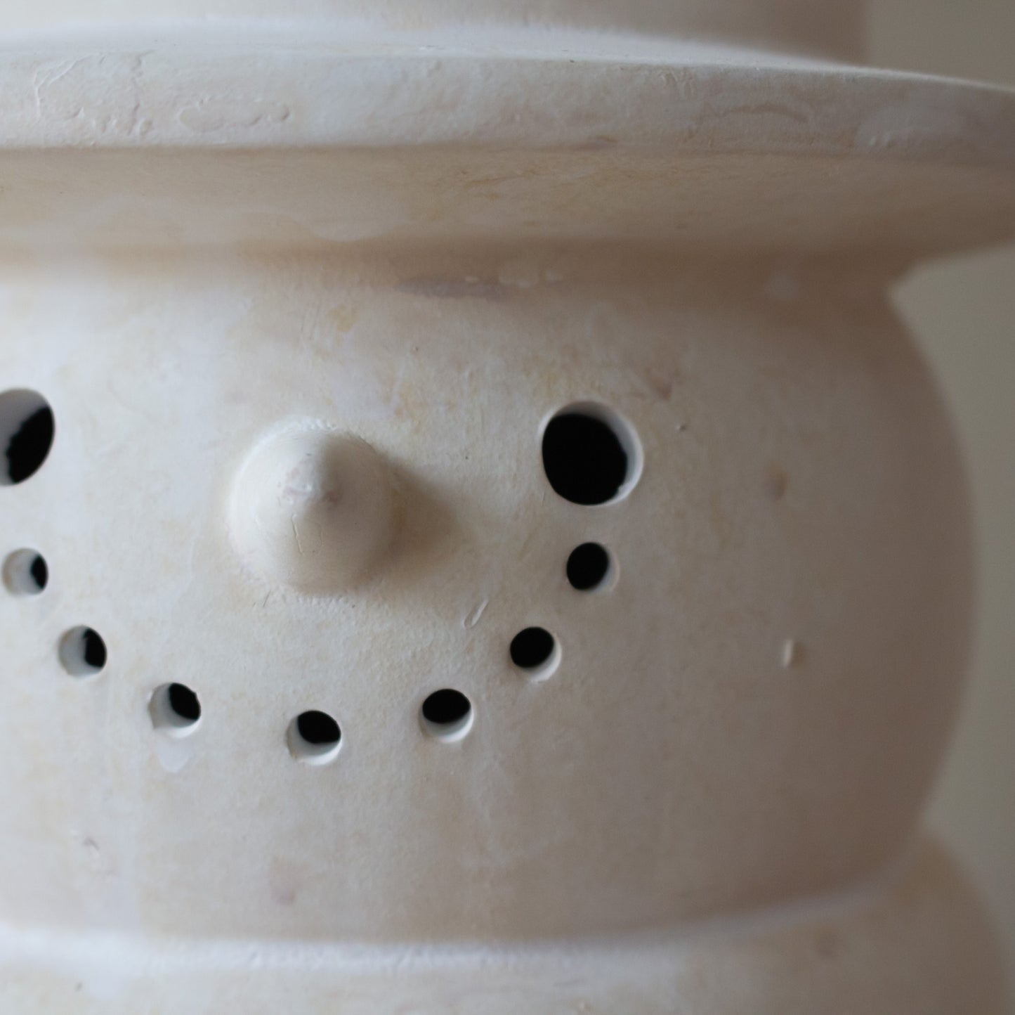 Layered Ivory Terracotta Snowman | Large