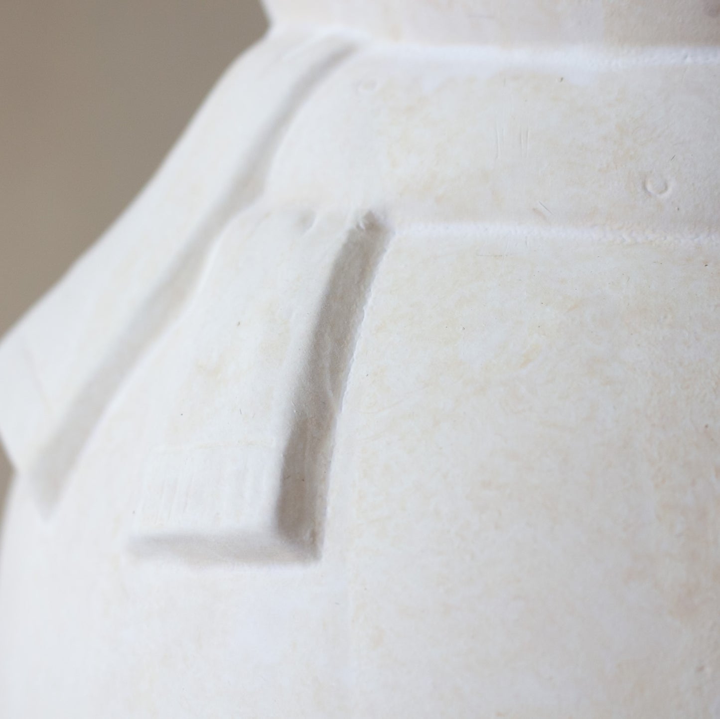 Layered Ivory Terracotta Snowman | Small